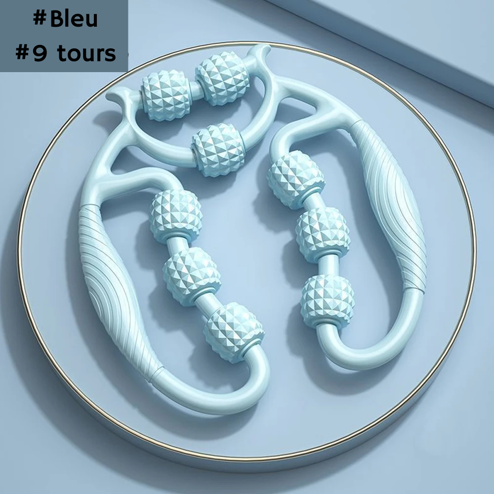 Rouleau de massage bleu 9