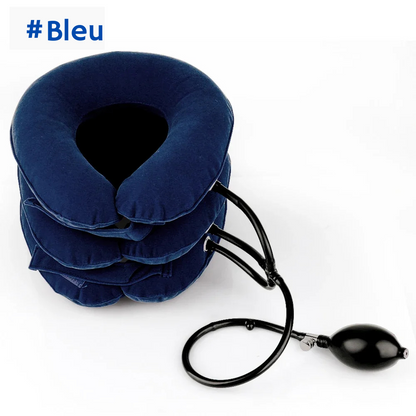 bleu collier cervical gonflable