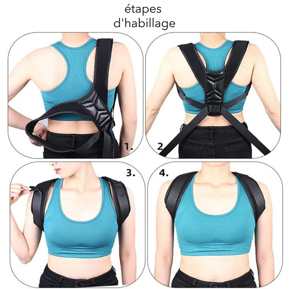 etape habillage correcteur de posture