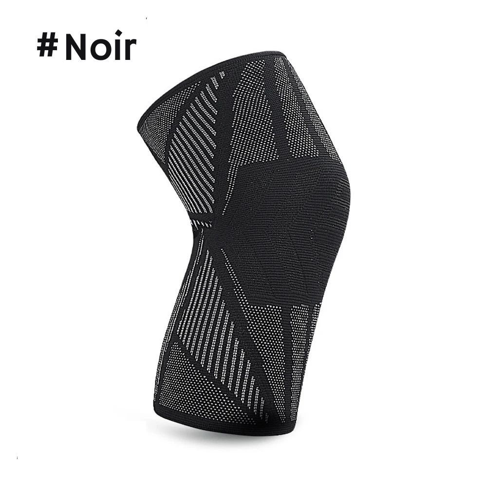 genouillere noir debout
