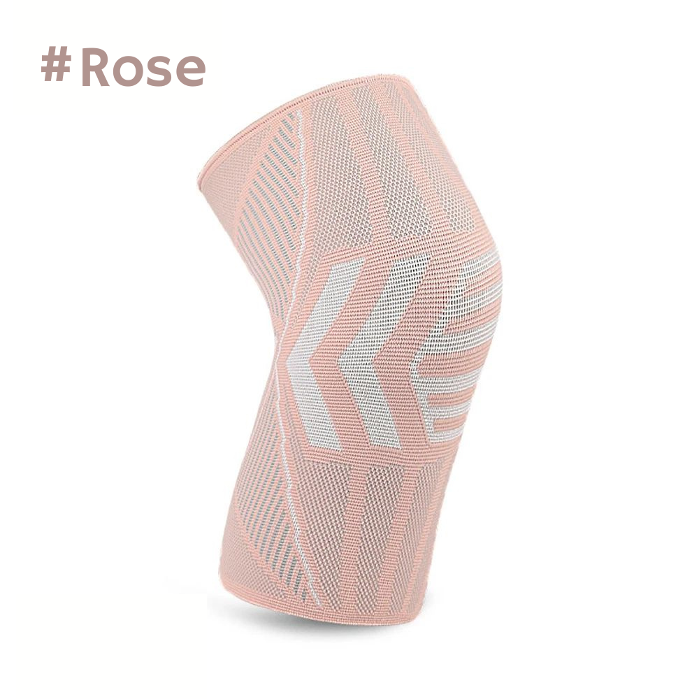 genouillere rose debout