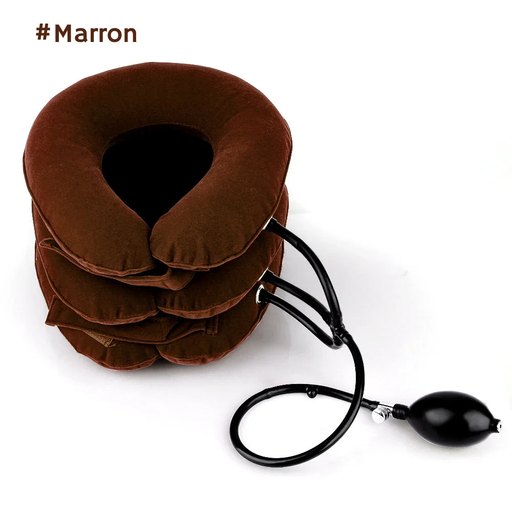 marron collier cervical gonflable